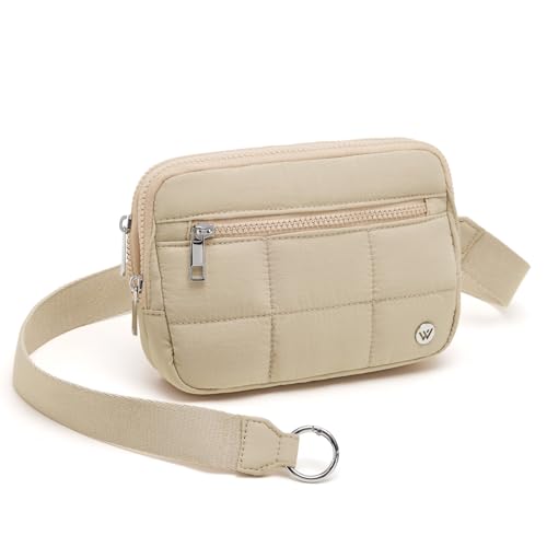 WESTBRONCO Small Crossbody Bags for Women Nylon with Adjustable Strap, Zipper Crossbody Purse, 1L Shoulder Bag for Travel - color: Khaki-new