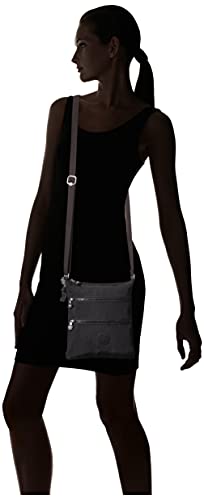 Kipling Women's Keiko Crossbody Mini Bag, Lightweight Adjustable Purse, Durable Shoulder Sling - color: Black Noir, size: 8"L x 9"H x 1.25"D