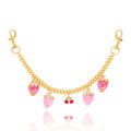Bag Purse Charms Chain for Handbags Women's Pants Wallet Gold Link Bag Chain Keychain Y2K Accessories - color: Cherry Strawberry