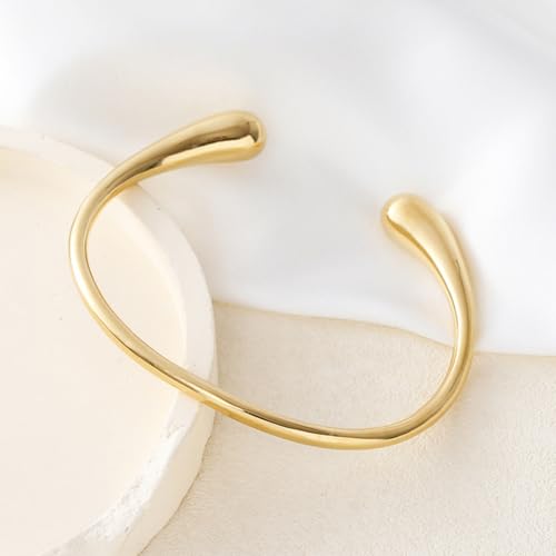 Arm Cuff Bracelet for Women Adjustable Upper Arm Cuff Bangle Boho Summer Beach Festival Jewelry - color: Gold Arm Cuff - Regular
