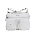 Angel Kiss Crossbody Bags for Women, Ladies Shoulder Handbags and Purses Medium Faux Leather Pocketbooks | Ladies - color: 1white