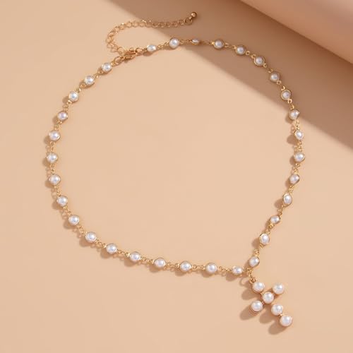 Chunky Cross Necklace for Women Chunky Gold Necklace Statement Cross Pendant Vintage Toggle Clasp Necklace Jewelry for Women - color: H1:Gold Cross Necklace