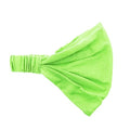 Motique Accessories Wide Cotton Head Band Solid Boho Yoga Style Soft Hairband for Women (Neon Green) - color: Neon Green