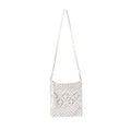 Eiyye Handmade Crochet Purse Boho Cotton Rope Crossbody Shoulder Bag with Tassel Casual Bag for Women - color: Off White-vertical