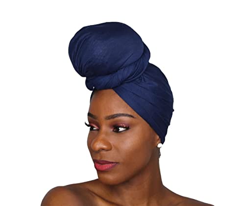 HOMELEX Head Wraps Turbans Stretch Jersey Knit Headwraps Wrap Turban Scarf Tie for Women - color: Pk-1