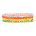 xuzhiyuan Women's Multilayer Crystal Beaded Bracelet Set - Boho Stackable Stretch Handmade Jewelry for Daily Wear & Gifting - color: Orange