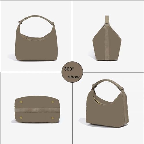 Woven Purse for Women Suede Leather Shoulder Bag Vegan Tote Bags Suede Hobo Top-Handle Handbag - color: Green