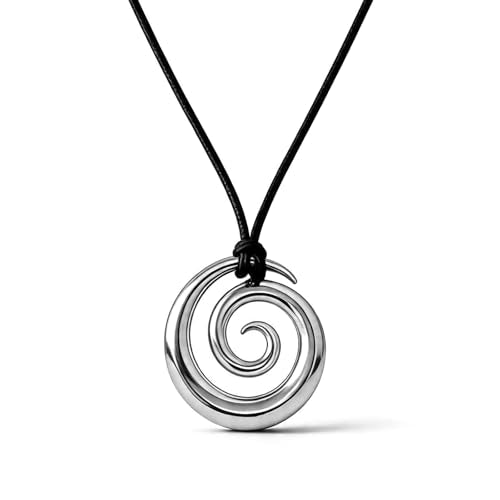 Frodete Statement Necklace for Women Chunky Gold Necklaces Long Pendant Necklace Boho Necklaces Gold Pendant Jewelry Cowboy Chic Style Cowgirl Outfit - color: Z8:Silver Pendant Necklace