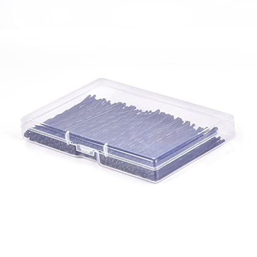 MORGLES 120PCS Jumbo Bobby Hair Pins for Women Girl, Large Black Bobby Pins 2.75Inches with Box - color: Black (2.75inch)
