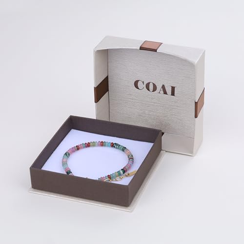 COAI Colorful Gemstone Necklace for Women, Vacation Jewelry Beaded Summer Necklace for Women - style: Beads Bracelet