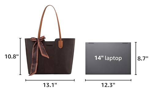 Montana West Tote Bags for Women Top Handle Satchel Purses - color: Dark Coffee