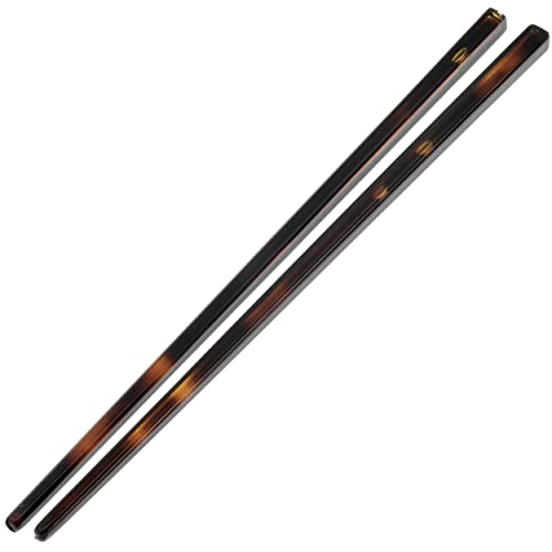 Camila Paris AD28/2 French Twist Stick Hair Pin, Set of 2 Tortoise Shell, Girls Chopsticks Hair Pins for Girls Spiral Updo Chignon Bun Holder, Styling Hair Accessories for Women, Made in France - color: Tortoise Shell