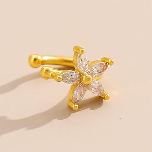 Ear Cuffs Non Piercing 14K Gold Plated Ear Cuff Earrings for Women Trendy Clip on Cartilage Earring Stacks Non Pierced Adjustable Fake Earrings Set Jewelry - color: A3:Gold Ear Cuff