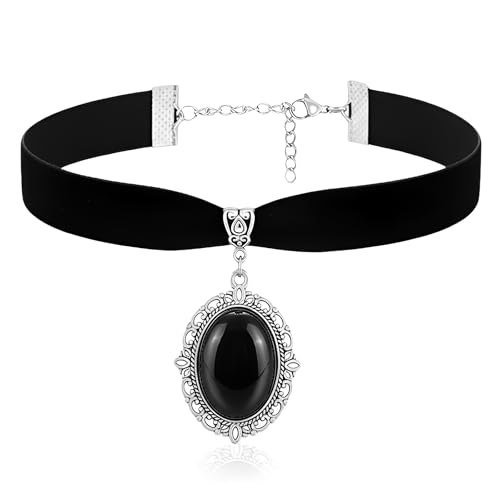 Millennials In Motion Gothic Necklaces - color: Oval Choker