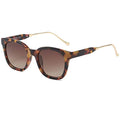 SOJOS Classic Square Polarized Sunglasses Womens Mens Retro Trendy UV400 Sunnies SJ2050 - color: Amber Tortoise/Brown