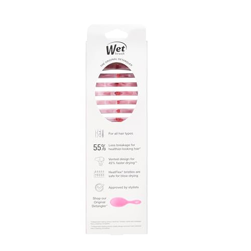 Wet Brush Speed Dry Hair Brush, Pink (Sweet Seaglass) - Vented Design & Soft HeatFlex Bristles Are Blow Dry Safe - Ergonomic Handle Manages Tangles - Pain-Free Hair Accessories - color: Seaglass Pink, size: 1 Count (Pack of 1)