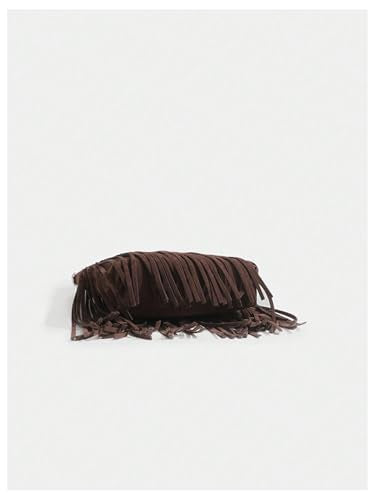 SweatyRocks Women's Fringe Western Crossbody Bags Tassel Shoulder Purses - color: Coffee