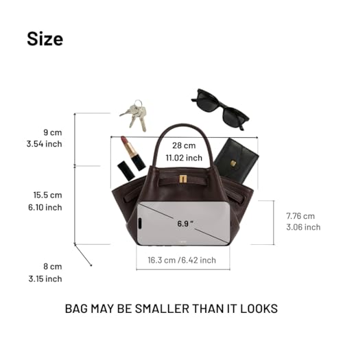 JW PEI Women's Hana Mini Tote Bag - color: Dark Brown