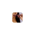 Boho Leopard Earrings for Women Bow Knot Statement Earrings Cheetah Exaggerate Earring Trendy Costume Jewelry Gift - color: Rose Red