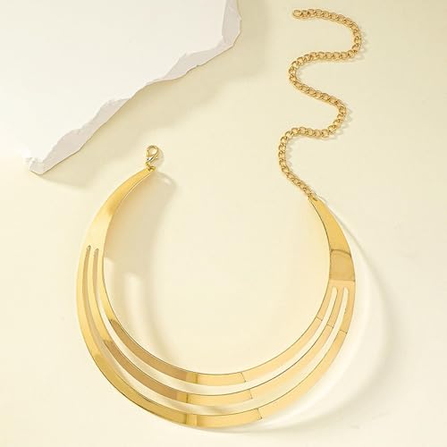 choice of all Chunky Gold Necklace Statement Necklace for Women Punk Chain Thick Gold Choker Jewelry Trendy Birthday Gifts - color: F:chunky necklace