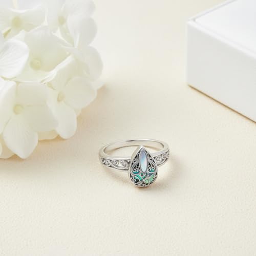 ONEFINITY Dragonfly Filigree Ring Sterling Silver Rings Gifts for Women Jewelry - style: Dragonfly