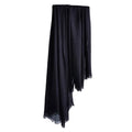 Harewom Lightweight Gauze Linen Feeling Shawl Wraps for Women Beach Summer Scarf for Evening Wedding Dresses - color: Shawl Wraps - Black