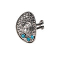 Montana West Rustic Couture's Bohemian Turquoise Cuff Ring for Women Cowgirl - color: Deep Turquoise