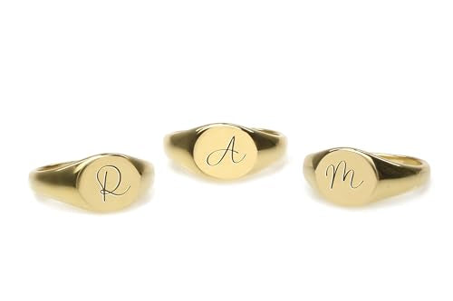 Custom Handwritten Letter Ring - Personalized Initial Design - Letter Signet Jewelry