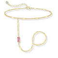 Birthstone Gold Bracelets for Women Trendy 14K Gold Plated Hand Chain Bracelet Stack Stackable Friendship Birthday Bracelets Gifts Christmas Stocking Stuffer for Women - color: 10 October