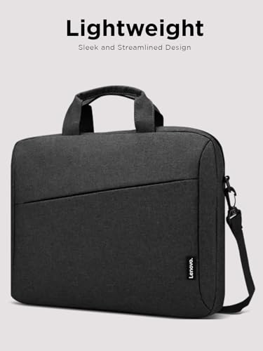 Lenovo Laptop Bag T210, Messenger Shoulder Bag for Laptop or Tablet, Sleek, Durable & Water-Repellent Fabric - size: 17 inch