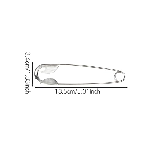 4 Pieces Metal Hair Safety Pins - Hair Accessories, French Style Hairpin for Buns and Hairstyles, Decorative Barrette for Women, Fashionable Gift for Her