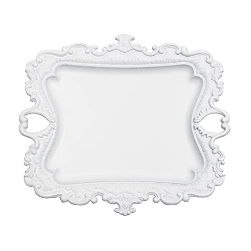 Vintage Small White Ring Dish, Birthday & Wedding Gifts for Women，Wedding Ring Tray (White (1 Pack)) - color: White (1 Pack)