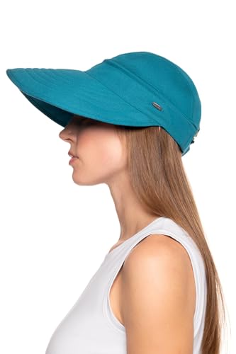 Women's Zip-Off Visor - UPF 50+ Sun Protection - Bel Aire - color: Tahitian Teal