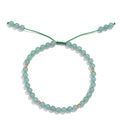 Softones 6mm Natural Stone Anklet for Women Gemstone Ankle Bracelets for Women Healing Energy Crystal Anklets Adjustable(8.5-10 Inches) - color: Aventurine