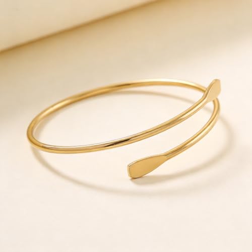 Long tiantian Gold Arm Cuff Upper for Women Bangle Bracelets Upper Arm Cuff Bracelet Trendy Armband Beach Jewelry Trendy Stuff Gifts - color: D1:gold Arm Cuff