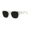 BOLON Women Trendy Cat Eye Polarized Sunglasses, Exclusive Eyewear Brand of EssilorLuxottica - color: Nude Beige/Grey Polarized Small