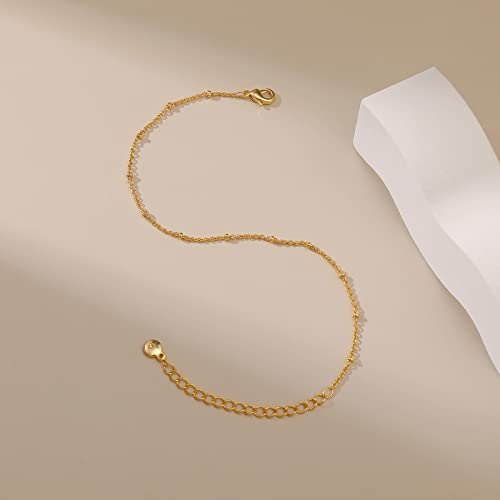 Yumikoo 18k Gold Plated Anklet Ankle Bracelets for Women - style: Dainty