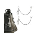 Nojess 2Pcs Punk Goth Shoe Chains Skull Boot chains Skeleton Hand Shoe Charms Shoes Sneakers Martin Boots Accessories Stuff - style: Skeleton Hand Chain