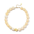 Chunky Beaded Statement Necklace for Women Trendy Colorful Boho Resin Bead Choker Necklaces Summer Handmade Jewelry Gifts Accessories - color: Beige -2