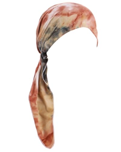 Chemo Headwear for Women Pre-Tied Head Scarf Headwraps Soft Turbans Cancer Hats Chemo Beanie Coverings Scarves - color: Khaki Flower
