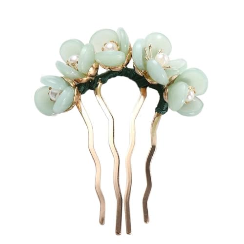 Vintage Style U Shaped Hair Clip, hair Bun Fork Sticks Side Comb, 4 Prong Accessory