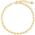 BENEIGE Women Bracelet 14K Gold Plated Paperclip Satellite Bead Ball Oval Cuba Cable Box Chain Daily Charm Layered Link Silver Bracelets Adjustable Jewelry - style: Beaded Square