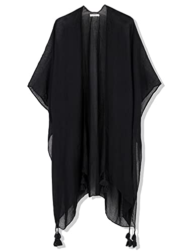 Breezy Lane Kimonos for Women Swimsuit Coverups Beach Cover Up Swimwear Cardigan Summer - color: All Black B