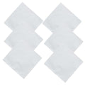 White Bandanas Women Men Large Cotton Tie Dye Party Supplies Plain Head Wrap Handkerchiefs Multifunctional