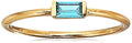 Amazon Essentials 18K Yellow Gold Plated Sterling Silver Cubic Zirconia Fashion Stackable Ring - color: Blue Topaz,December, size: 9