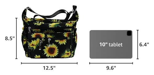 Purses and Shoulder Handbags for Women Crossbody Bag Messenger Bags - color: Standard-floral-sunflowers