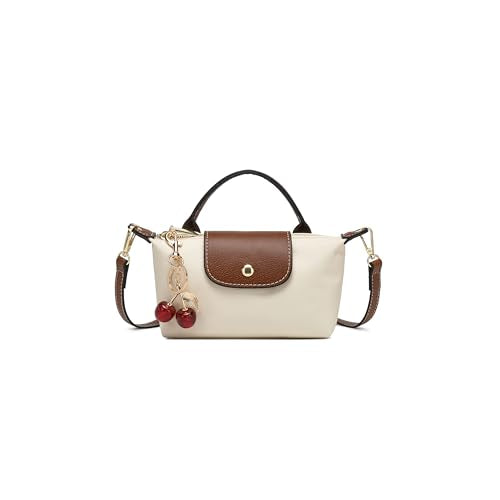Dreubea Womens Chic Mini Bag Convertible Crossbody & Top-Handle Handbag for Everyday Elegance - color: Cream