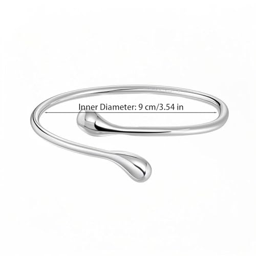 Arm Cuff Bracelet for Women Adjustable Upper Arm Cuff Bangle Boho Summer Beach Festival Jewelry - color: Silver Arm Cuff - Large