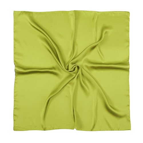 RIIQIICHY 35 Inch Head Scarf for Women Hair Scarf Like Silk Scarf Square Scarf Bandanas for Women - color: Green