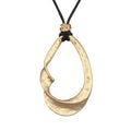 JAOYU Bohemian Necklaces for Women Leather Necklace Wood Pendant Choker Long Brown Necklace Chunky Circle Boho Hippie Jewelry - style: Boho Style Necklace